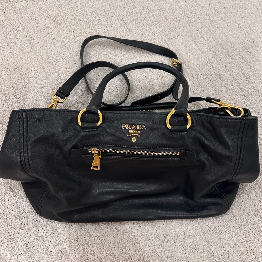 PRADA Black Large Tote Bag